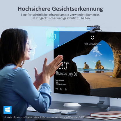 NexiGo HelloCam Webcam – 1080p Windows Hello & Abdeckung