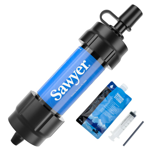 Sawyer Mini PointONE Outdoor Notfall Wasserfilter - Blau