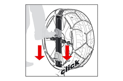 KÖNIG Easy-Fit CU-9 055 Schneeketten - Schnelle Montage