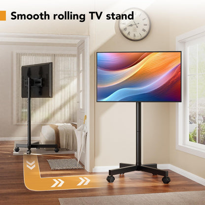 Hemudu TV Ständer rollbar 23-60 Zoll, höhenverstellbar, VESA 400x400