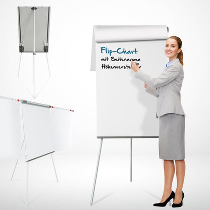 Office Marshal Flipchart Dreibein Board - magnetisch 68x105cm