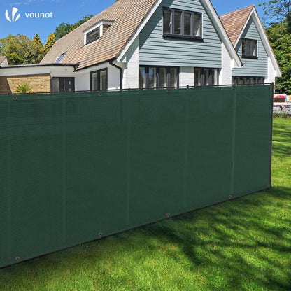 VOUNOT Zaunblende Sichtschutz - 1.5x20m Grün HDPE 150g/m²