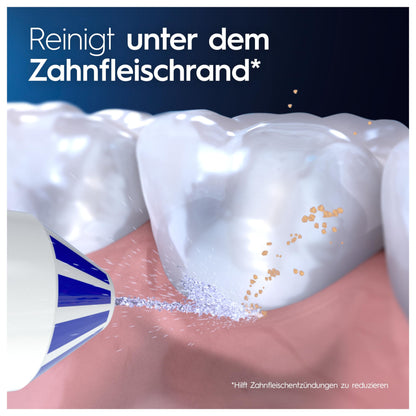Oral-B AquaCare 4 Munddusche - Kabellos, Weiss/Blau