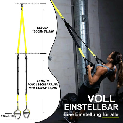 RHINOSPORT Schlingentrainer für Ganzkörpertraining, Gelb