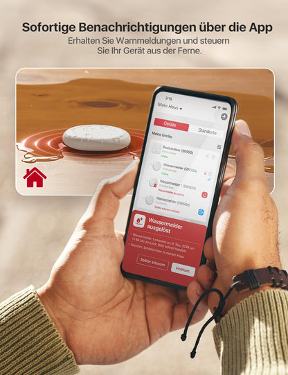 X-Sense SWS0A Smarter WLAN Funk-Wassermelder – 3er Set
