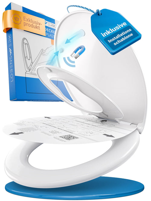 LOBENSWERK Toilettendeckel mit Kindersitz Oval Antibakteriell