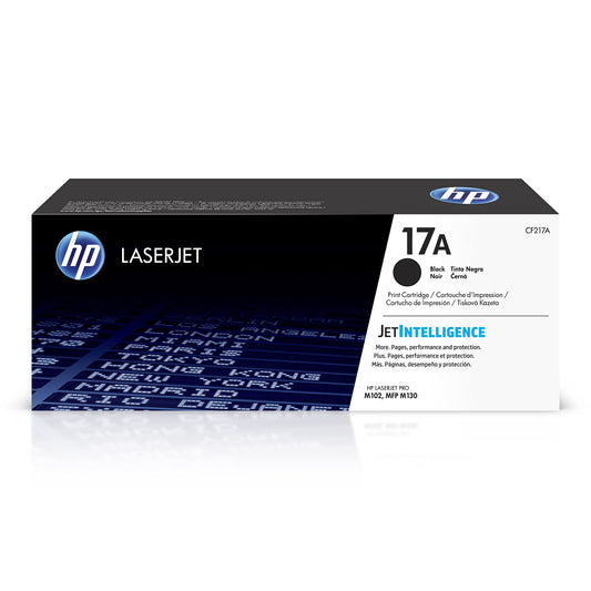 HP 17A (CF217A) Original Toner Schwarz. Schwarze Tonerkartusche für Laserdrucker LaserJet Pro M102, zum Erstellen von Dokumenten.