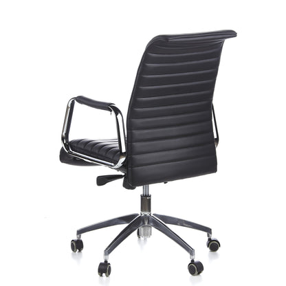 hjh OFFICE ASPERA 10 Chefsessel 600910 Leder Schwarz
