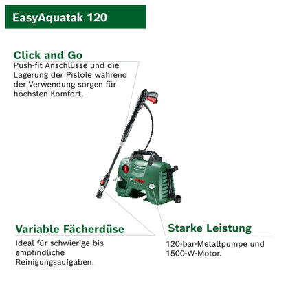 Bosch EasyAquatak Hochdruckreiniger Modell 120 - 1500 W