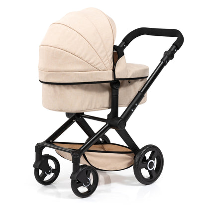 Bayer Design Puppenwagen Xeo, wandelbar zum Puppenjogger, Beige