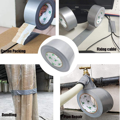 BOMEI PACK Mehrzweck-Panzertape Silber, 50 mm x 50 m, 6 Rollen