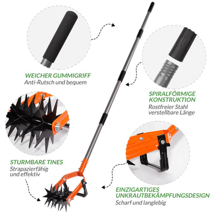 Walensee Rotationsgrubber GT-CT008 2-in-1 Gartenkultivator
