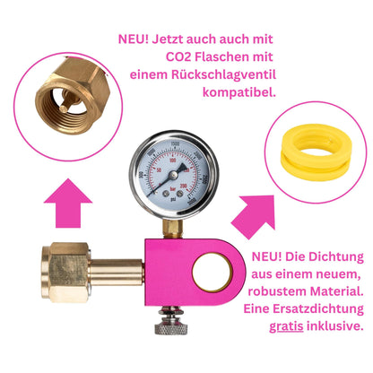 SPRUDELUX CO2-Umfülladapter DUO für Quick Connect Wassersprudler