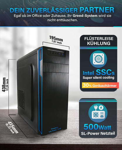Greed® Ultra V2 Desktop-PC - Intel i7-12700F