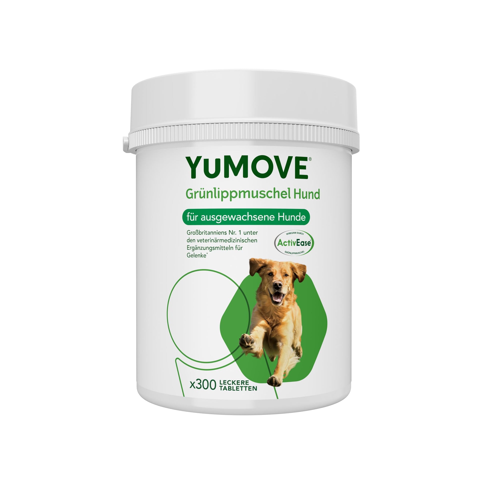 YuMOVE Grünlippmuschel Hund Gelenktabletten - 300 Tabletten: Braune Tabletten für Gelenkfunktion & Mobilität bei Hunden.