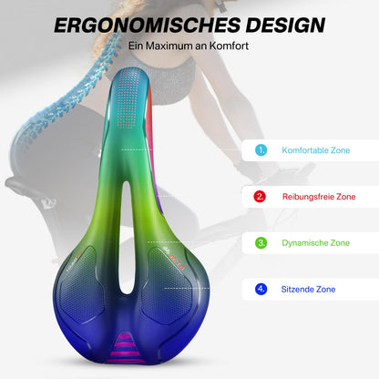 YOUNGDO Fahrradsattel Gel, ergonomisch, mit wasserdichter Abdeckung