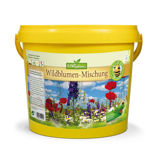 Chrestensen Wildblumen-Mischung 5 l, mehrjährige Blumensamen im Eimer