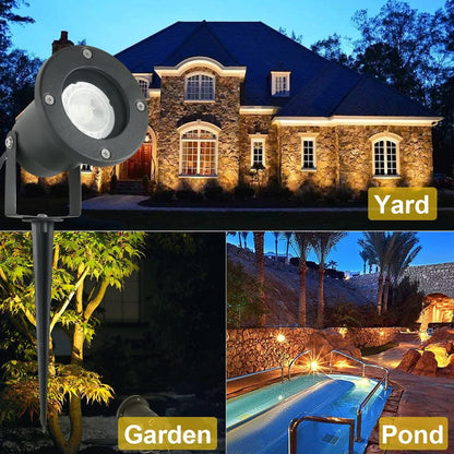 OMSEN Gartenstrahler Erdspiess – GU10 Warmweiss IP67 4er Set