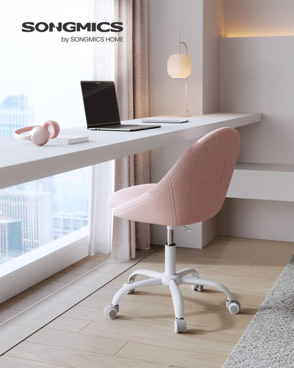 SONGMICS Homeoffice Schminkstuhl OBG020P01 – Pastellrosa