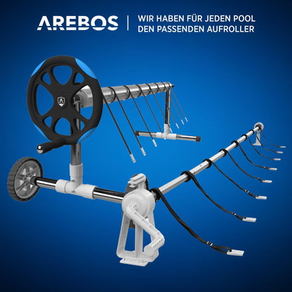 Arebos Aufrollsystem für Pool- & Solarplanen 1,05-6,15 m