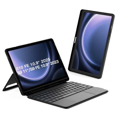 Inateck AceTouch N0064 Tastaturhülle Samsung Tab S10 FE/S9 FE/S9: Rechteckige Hülle mit Tastatur für Tablet-Schutz und Tippen.