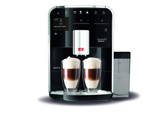 Melitta Barista T Smart F830-102 Kaffeevollautomat Schwarz. Kompakter, quaderförmiger Vollautomat zur automatischen Zubereitung von Kaffeespezialitäten.
