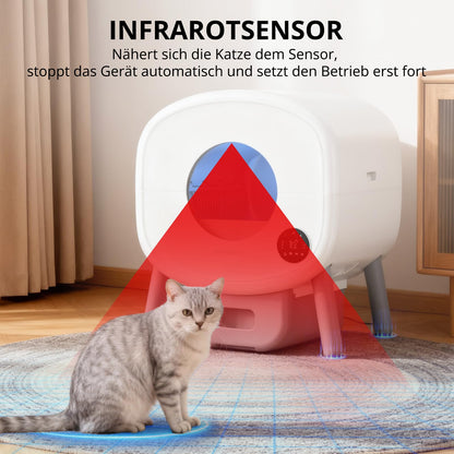 PHOTONSPACE Selbstreinigende Katzentoilette XXL 95L mit App-Steuerung