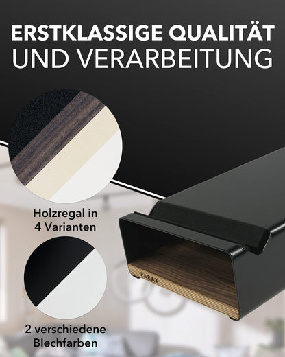 PARAX Fahrradhalter Wandaufhängung Aluminium – Birke M