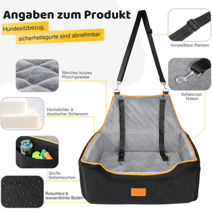 GL GLENSLAVE Hundeerhöhungssitz für grosse Hunde - Schwarz/Grau