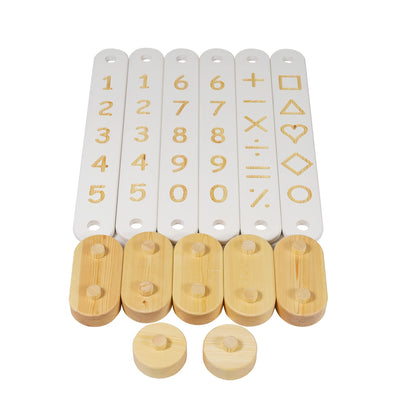 MEOWBABY Balancierbalken für Kinder – Indoor Balancierset Weiss