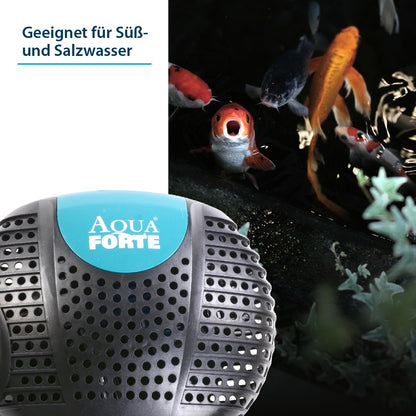 AquaForte O-20000 Plus Teichpumpe 200 W, 19 m³/h, schwarz