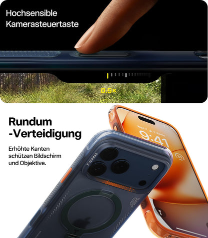 TORRAS Ostand Q3 Air Handyhülle - iPhone 17 Pro Max Mitternachts