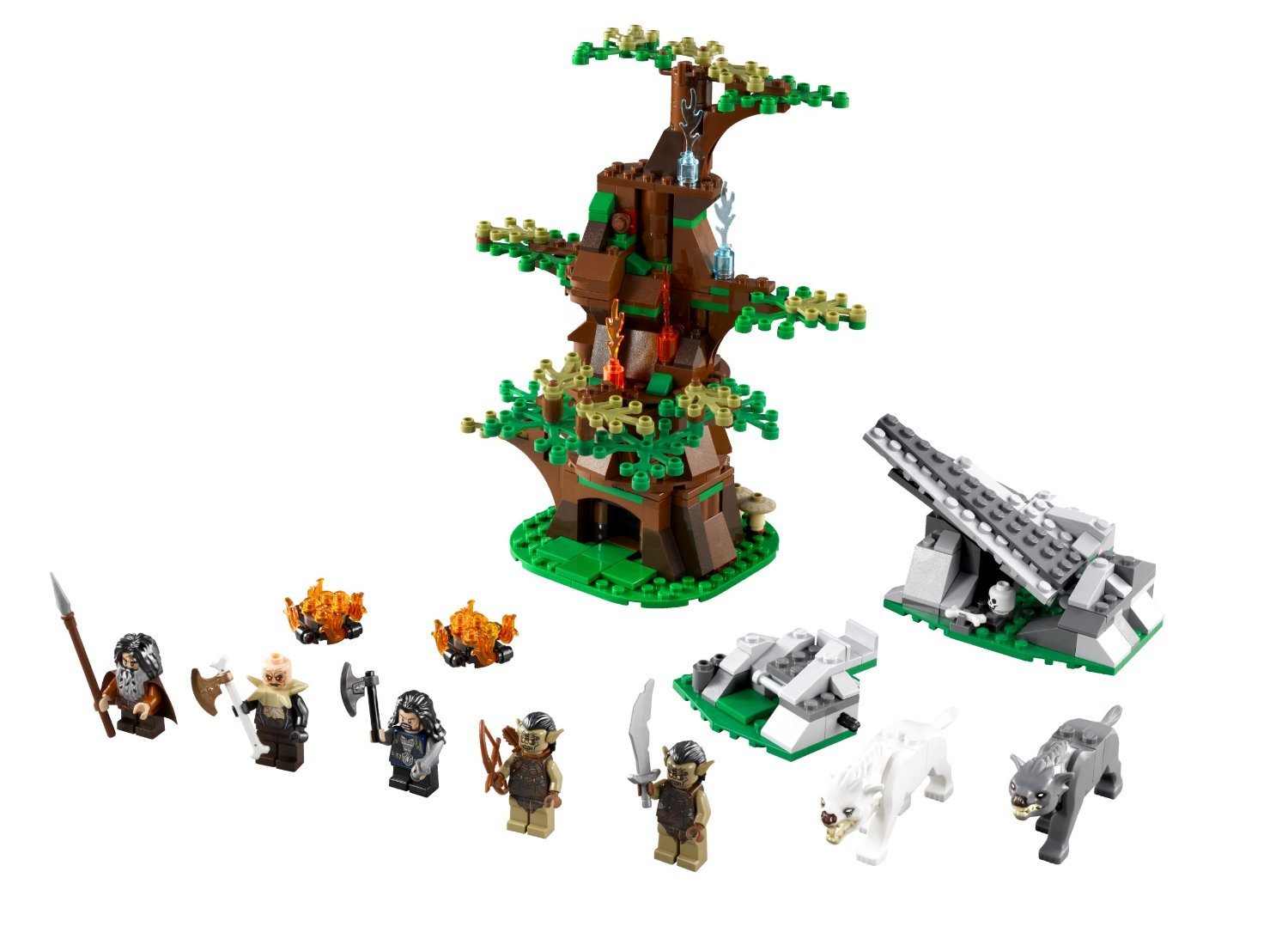 Der Hobbit: Angriff des Wargs – Szenisches Figurenset, mehrfarbige Miniaturen in Szene, ideal für Sammler & Dioramen.