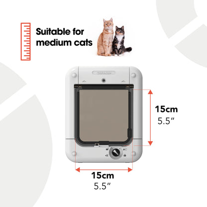 Cat Mate Mikrochip-Aktivierte Katzenklappe 360 – Weiss