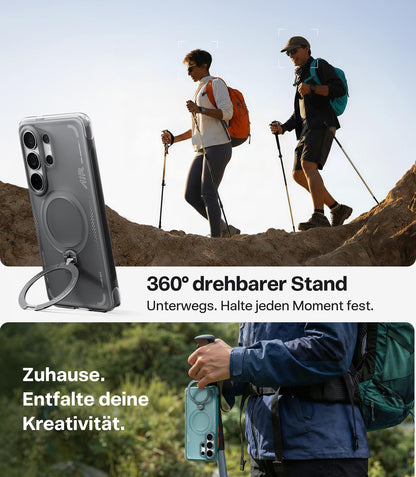 TORRAS Ostand Q3 Air Hülle für Samsung Galaxy S26 Ultra, Schwarz