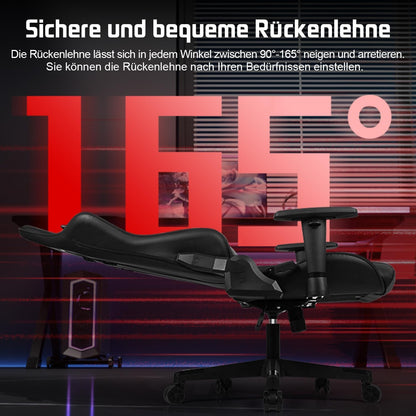 Homimaster Gaming & Bürostuhl Ergonomisch - Verstellbar