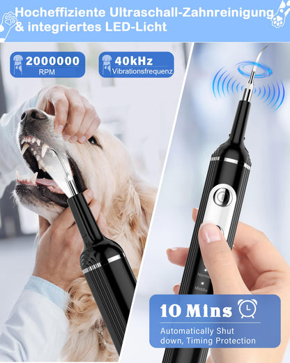 Stim-U-Dent Ultraschall-Zahnreinigungsset für Hunde mit LED-Licht