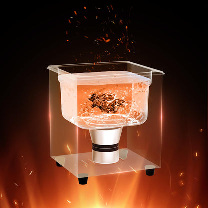 VEVOR Ultraschallreiniger 2 L mit Heiztimer und Edelstahlkorb, 60 W