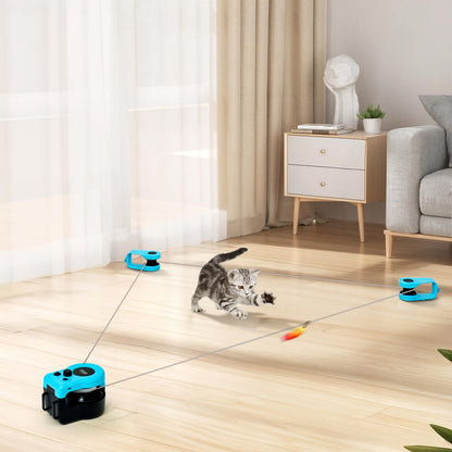 AOKUY Katzenspielzeug Laufband für Indoor-Katzen, ferngesteuert