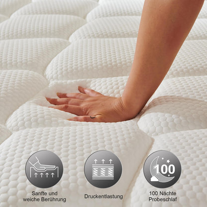 Twirest Taschenfederkern Matratze 140x200cm - H3 Mittel