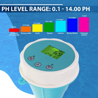 AquaSmart 6-in-1 Wassertester – Bluetooth Pool pH Chlor Messgerät