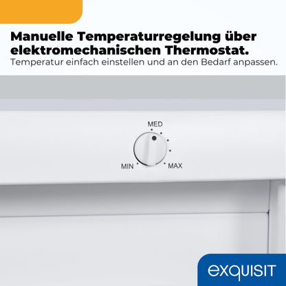 Exquisit Gefrierschrank GS512-040E, 91 l, 4 Schubladen, weiss