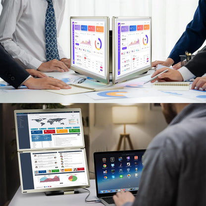 domyfan 15.6" Triple Laptop Bildschirm Extender - FHD