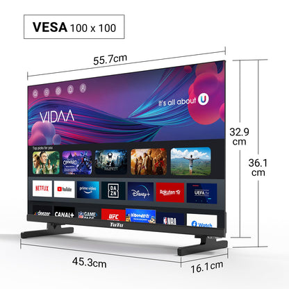TuTu Smart TV 25 Zoll Full HD VIDAA Fernseher TUV25FQ1B