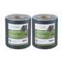 workingHOUSE PVC Sichtschutzstreifen Doppelstabmatten, Anthrazit, 70 m, blickdichte PVC-Rolle