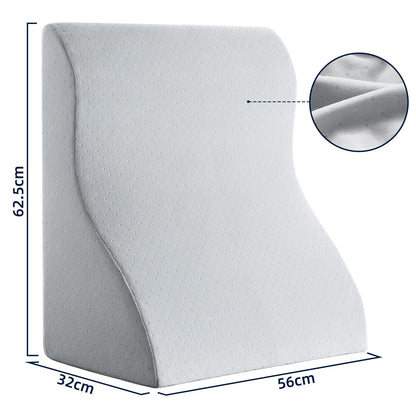 NOFFA Memory Schaum Keilkissen Rückenlehne - Ergonomisch Breit