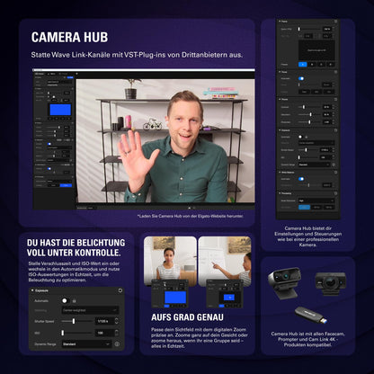 Elgato Facecam 4K - unkomprimierte 4K60 Studio-Webcam für PC/Mac