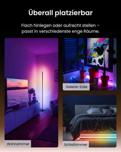 SwitchBot Matter RGBICWW LED Stehlampe Smart Home – Schwarz