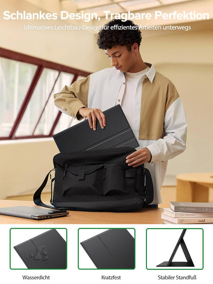 UPERFECT Tragbarer Touchscreen Monitor 15.6 Zoll Full HD