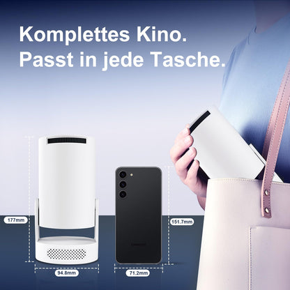 Salange Mini Beamer FHD 1080P Smart Android 11.0 Drehbar
